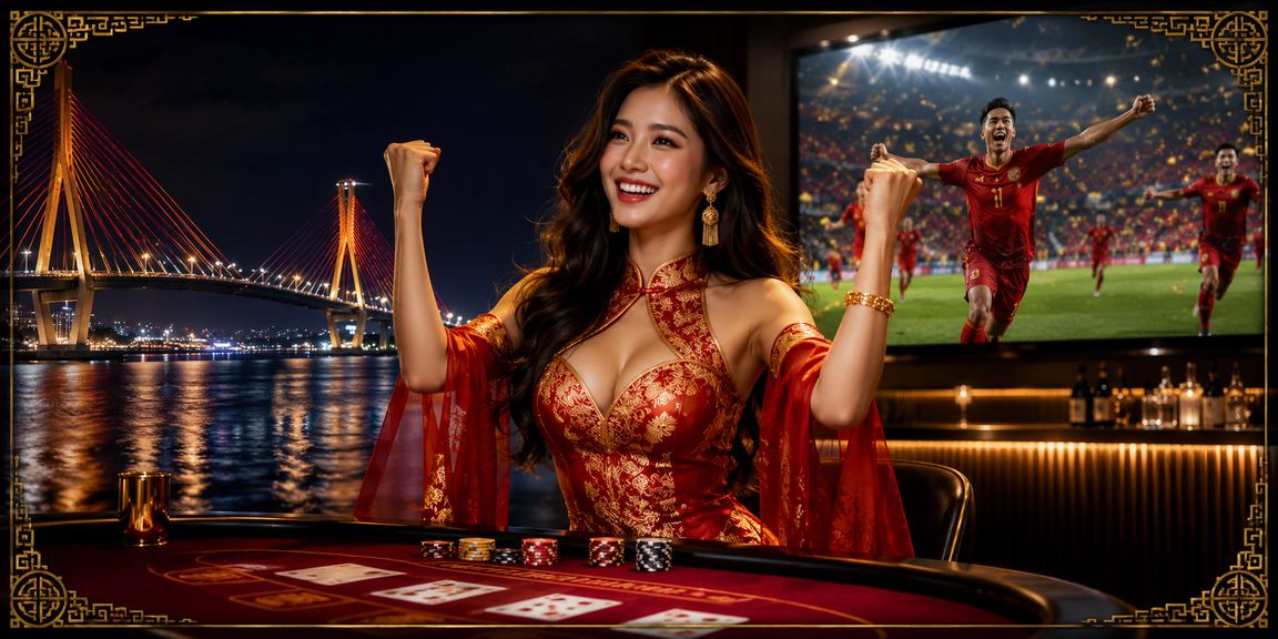 Bàn baccarat trong không khí lễ hội tại Cần Thơ, người chơi sử dụng thiết bị di động để giao dịch