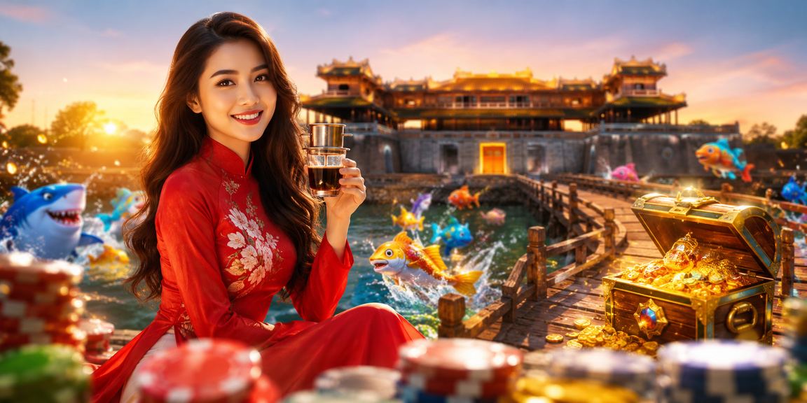 Người chơi tại Huế trải nghiệm game bắn cá trên điện thoại trong không gian văn hóa truyền thống