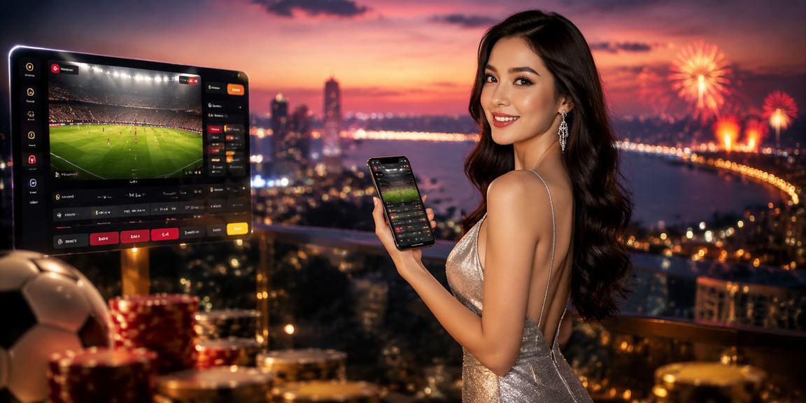 Màn hình hiển thị kèo thể thao trực tuyến với các giải bóng đá và esports
