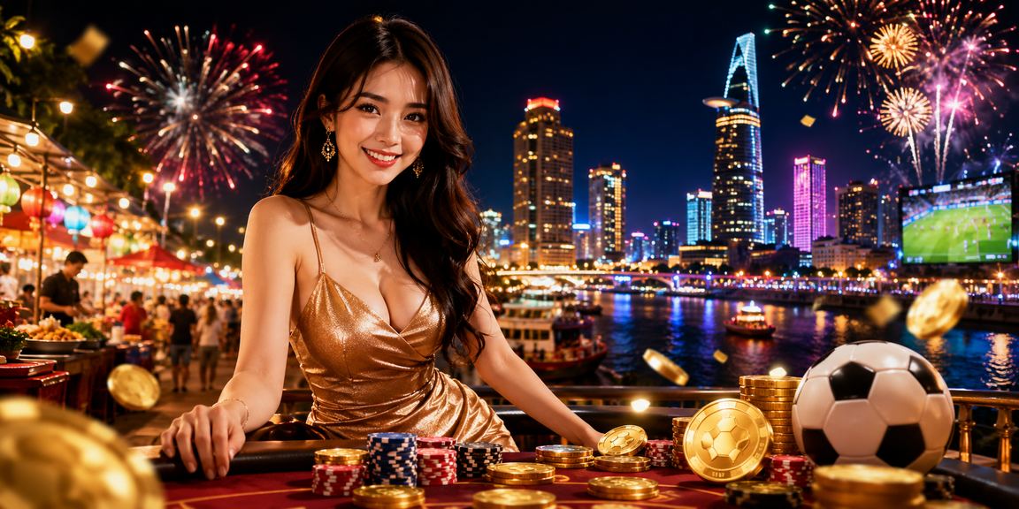 Khung cảnh chơi cá cược trực tuyến và casino tại Việt Nam với biểu tượng 834